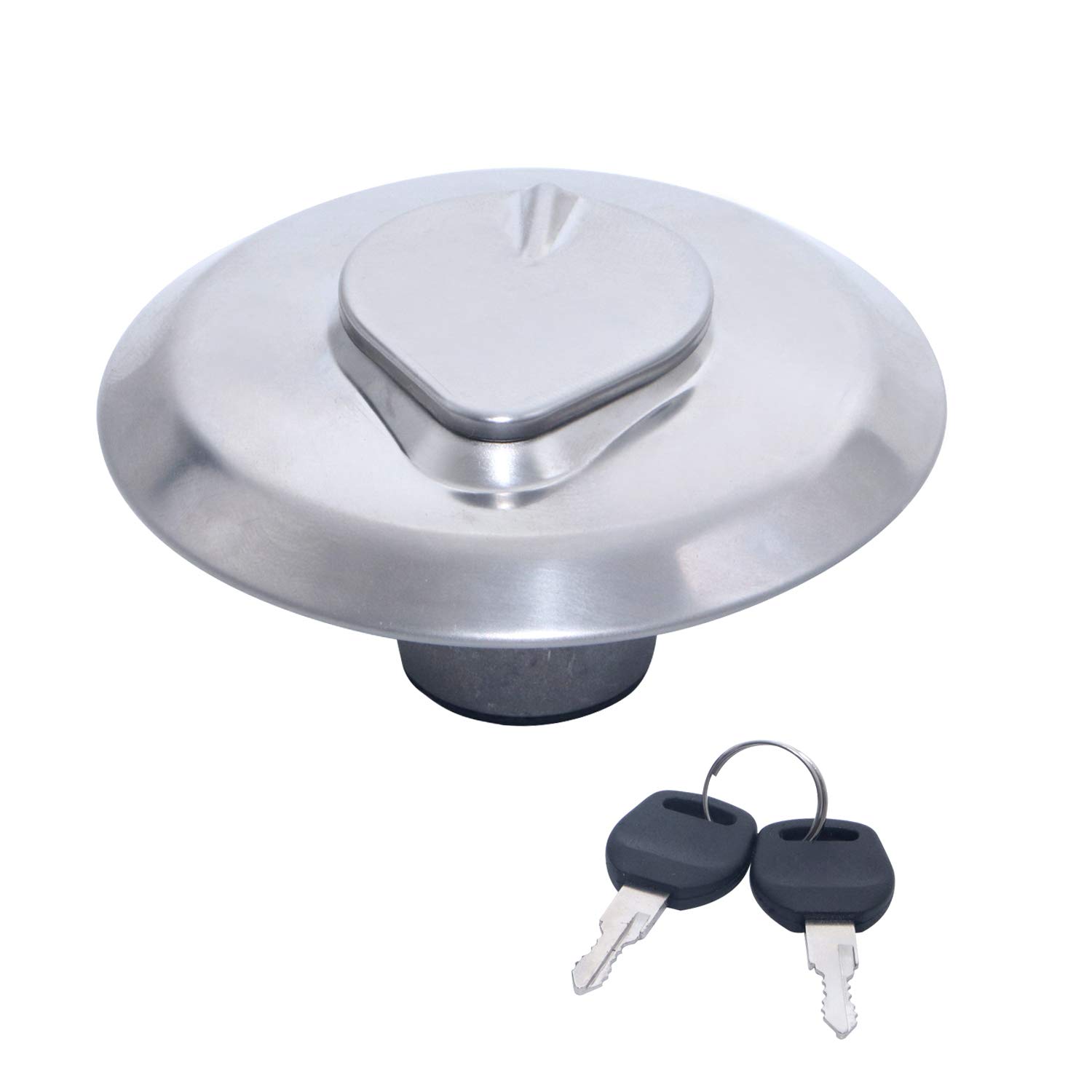 Amazon.com: Bid4ze Silver Fuel Gas Tank Cap Cover & 2 Lock Keys
